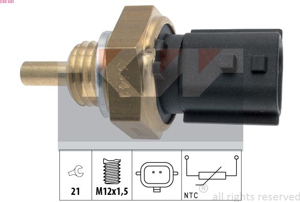 KW 530 341 - Coolant temperature Sensor car-mod.net