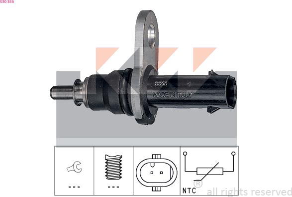 KW 530 356 - Sensor, oil temperature car-mod.net