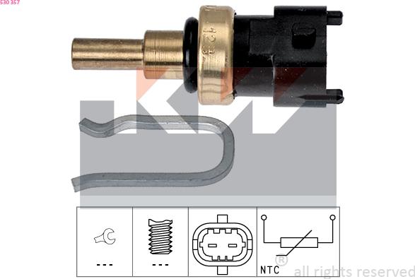KW 530 357 - Coolant temperature Sensor car-mod.net