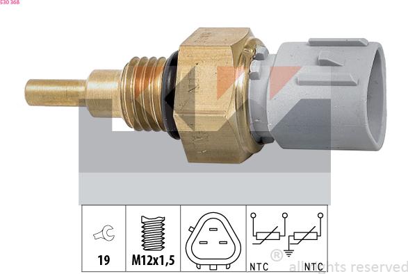 KW 530 368 - Coolant temperature Sensor car-mod.net