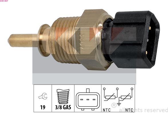 KW 530 367 - Coolant temperature Sensor car-mod.net