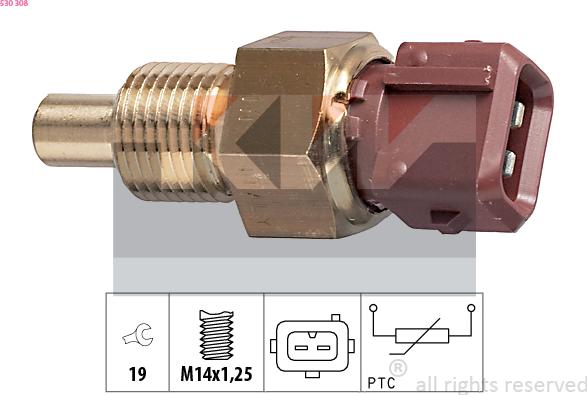 KW 530 308 - Coolant temperature Sensor car-mod.net