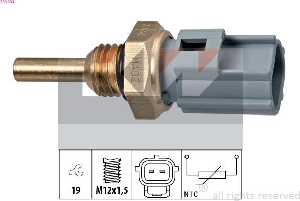 KW 530 334 - Coolant temperature Sensor car-mod.net