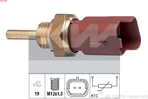 KW 530 326 - Coolant temperature Sensor car-mod.net