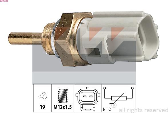 KW 530 323 - Coolant temperature Sensor car-mod.net