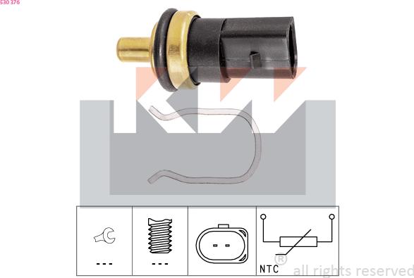 KW 530 376 - Sensor, fuel temperature car-mod.net