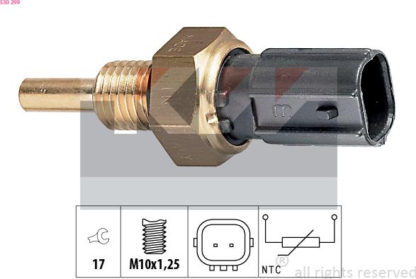 KW 530 299 - Coolant temperature Sensor car-mod.net