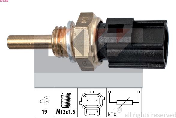 KW 530 298 - Coolant temperature Sensor car-mod.net