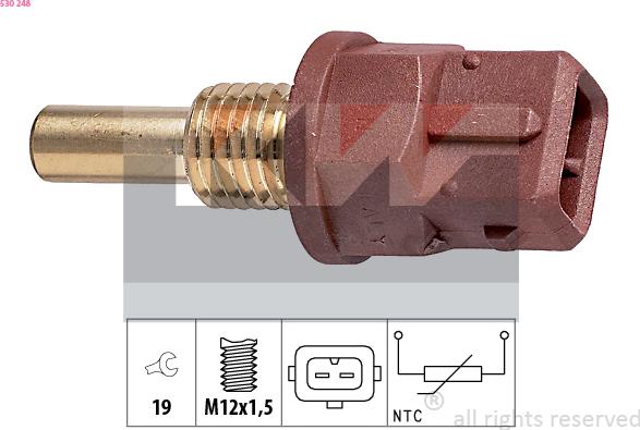KW 530 248 - Sensor, oil temperature car-mod.net