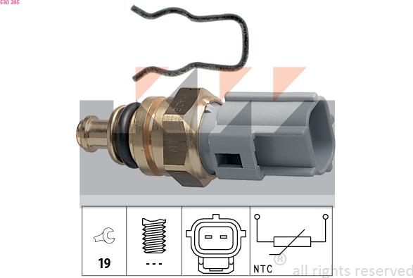 KW 530 285 - Coolant temperature Sensor car-mod.net