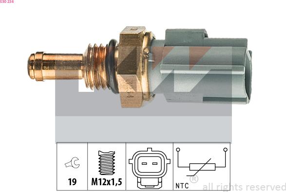 KW 530 234 - Coolant temperature Sensor car-mod.net