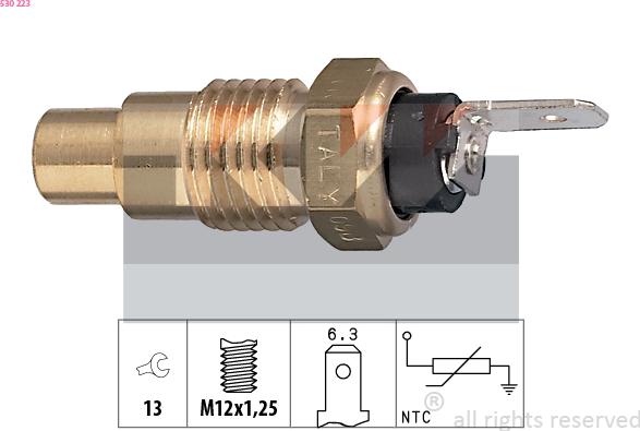 KW 530 223 - Coolant temperature Sensor car-mod.net
