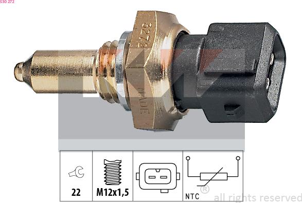 KW 530 272 - Sensor, oil temperature car-mod.net
