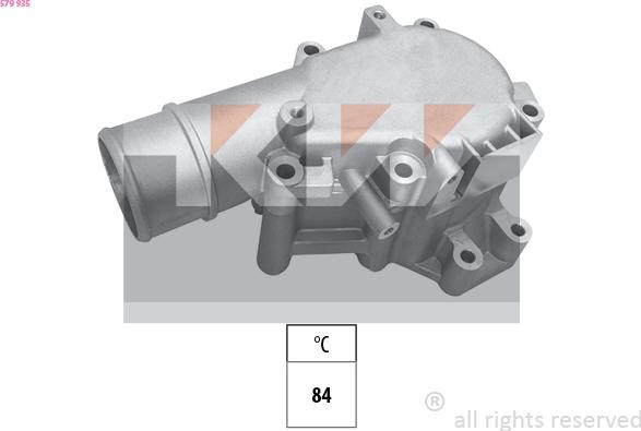KW 579 935 - Coolant thermostat / housing car-mod.net