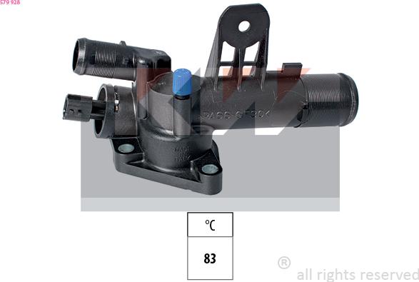 KW 579 928 - Coolant thermostat / housing car-mod.net