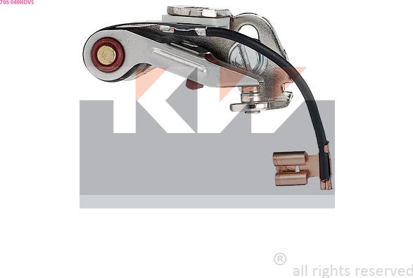 KW 706 049HDVS - Contact Breaker, distributor car-mod.net
