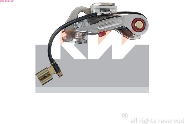 KW 706 034HVS - Contact Breaker, distributor car-mod.net