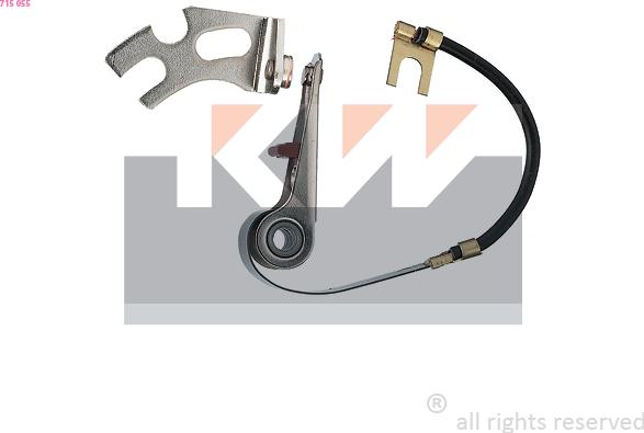 KW 715 055 - Contact Breaker, distributor car-mod.net