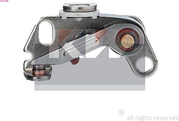 KW 736 045 - Contact Breaker, distributor car-mod.net