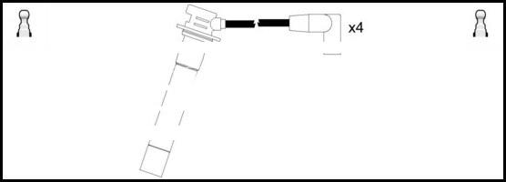 LEMARK HOES302 - Ignition Cable Kit car-mod.net