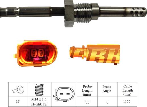 LEMARK LXT059 - Sensor of exhaust gas Temperature car-mod.net