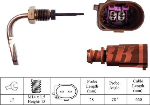 LEMARK LXT193 - Sensor of exhaust gas Temperature car-mod.net