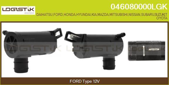 LGK 046080000LGK - Water Pump, window cleaning car-mod.net