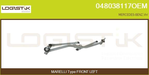 LGK 048038117OEM - Wiper Linkage car-mod.net