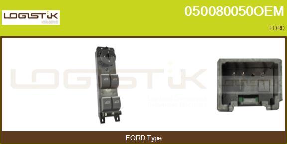 LGK 050080050OEM - Switch, window regulator car-mod.net