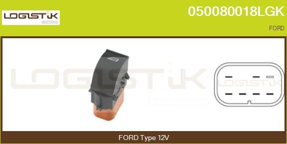 LGK 050080018LGK - Switch, window regulator car-mod.net