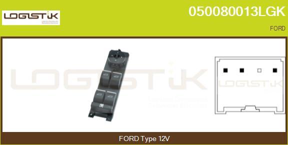 LGK 050080013LGK - Switch, window regulator car-mod.net