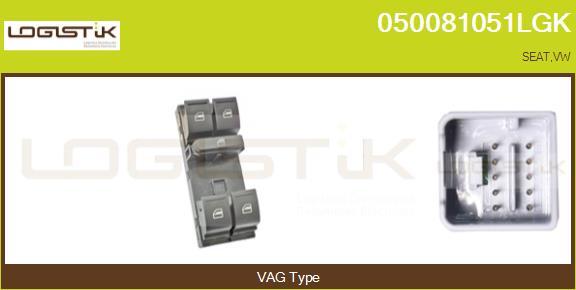 LGK 050081051LGK - Switch, window regulator car-mod.net