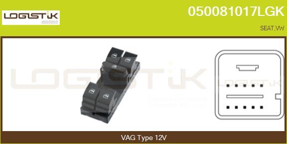 LGK 050081017LGK - Switch, window regulator car-mod.net