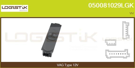 LGK 050081029LGK - Switch, window regulator car-mod.net
