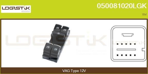 LGK 050081020LGK - Switch, window regulator car-mod.net