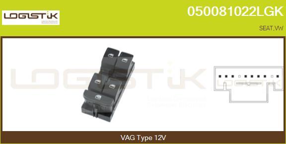 LGK 050081022LGK - Switch, window regulator car-mod.net
