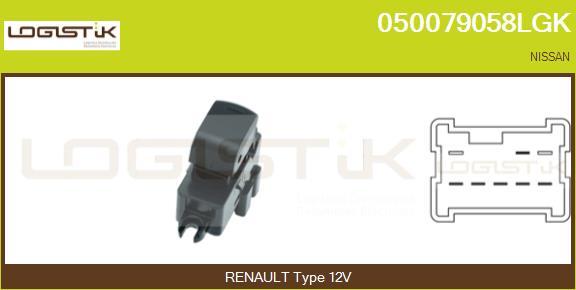 LGK 050079058LGK - Switch, window regulator car-mod.net