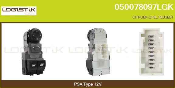 LGK 050078097LGK - Switch, window regulator car-mod.net