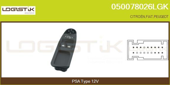 LGK 050078026LGK - Switch, window regulator car-mod.net