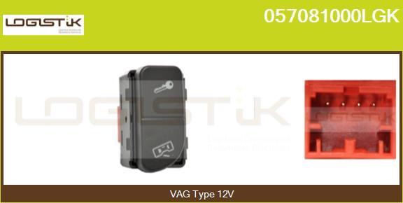 LGK 057081000LGK - Door lock switch, button car-mod.net