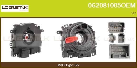 LGK 062081005OEM - Clockspring, airbag car-mod.net