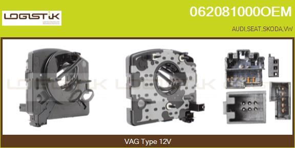 LGK 062081000OEM - Clockspring, airbag car-mod.net