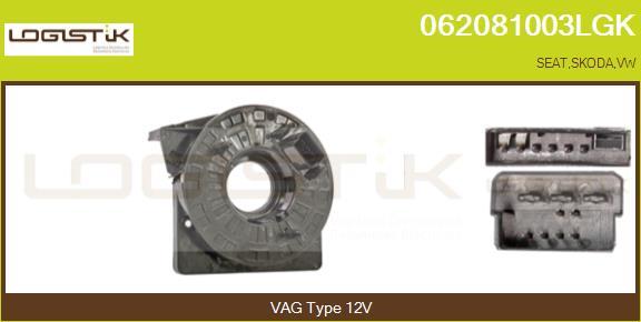 LGK 062081003LGK - Clockspring, airbag car-mod.net