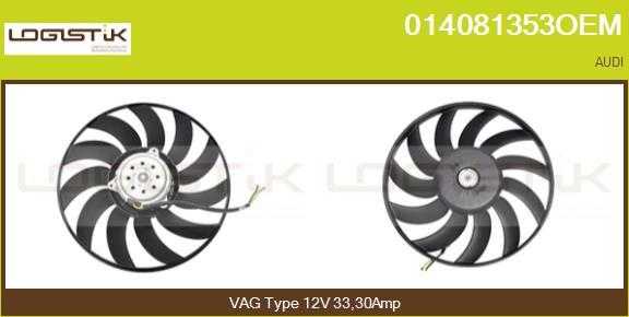 LGK 014081353OEM - Fan, radiator car-mod.net