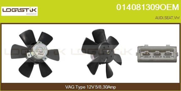 LGK 014081309OEM - Fan, radiator car-mod.net
