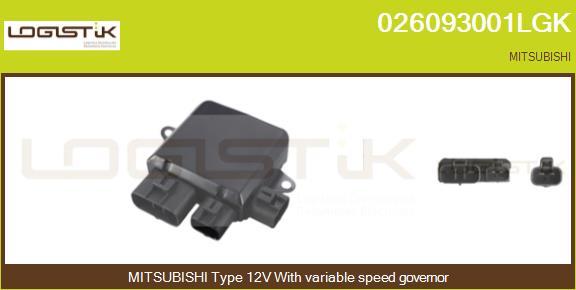 LGK 026093001LGK - Pre-resistor, electro motor radiator fan car-mod.net