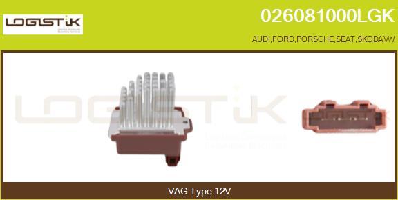 LGK 026081000LGK - Resistor, interior blower car-mod.net