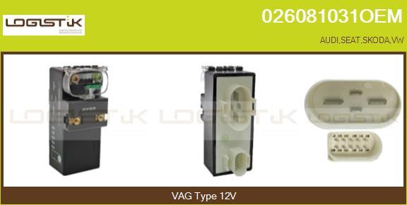 LGK 026081031OEM - Control Unit, air conditioning car-mod.net