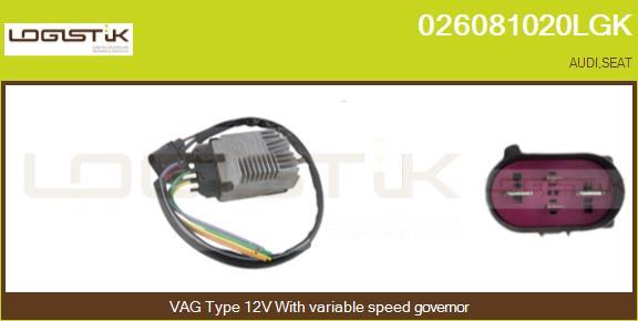 LGK 026081020LGK - Pre-resistor, electro motor radiator fan car-mod.net