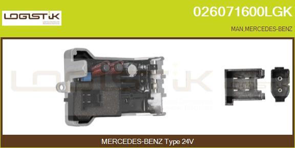 LGK 026071600LGK - Resistor, interior blower car-mod.net